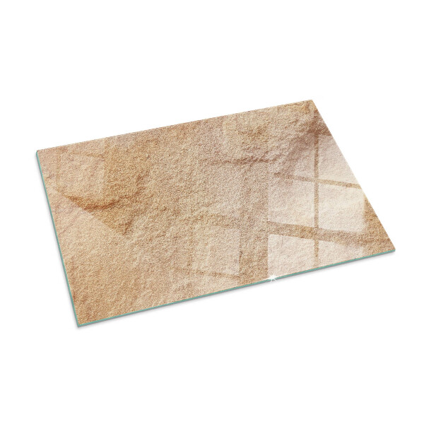 Rettangolare vetro sotto stufa Texture della pietra naturale