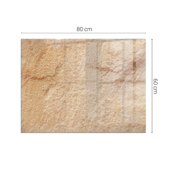 Rettangolare vetro sotto stufa Texture della pietra naturale