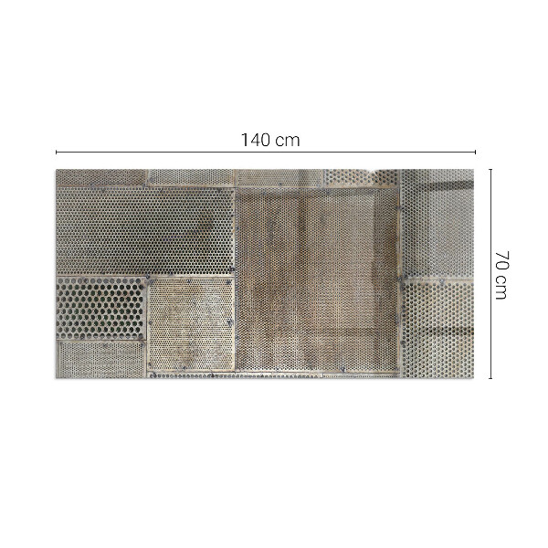 Rettangolare vetro sotto stufa Modello di lamiera perforata