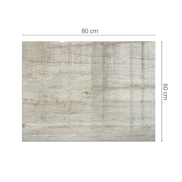 Rettangolare vetro sotto stufa Texture di legno chiaro