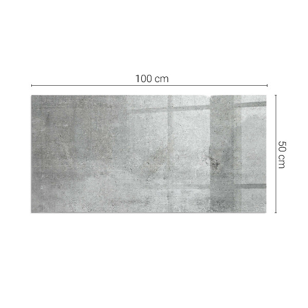 Rettangolare vetro sotto stufa Texture di cemento grezzo