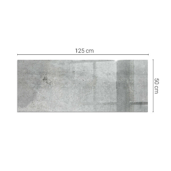 Rettangolare vetro sotto stufa Texture di cemento grezzo