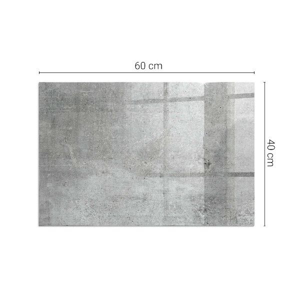 Rettangolare vetro sotto stufa Texture di cemento grezzo