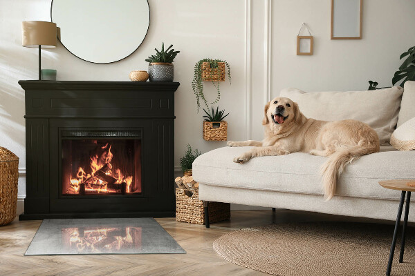 Rettangolare vetro sotto stufa Texture di cemento grezzo