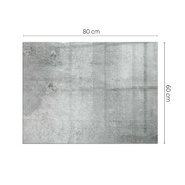 Rettangolare vetro sotto stufa Texture di cemento grezzo
