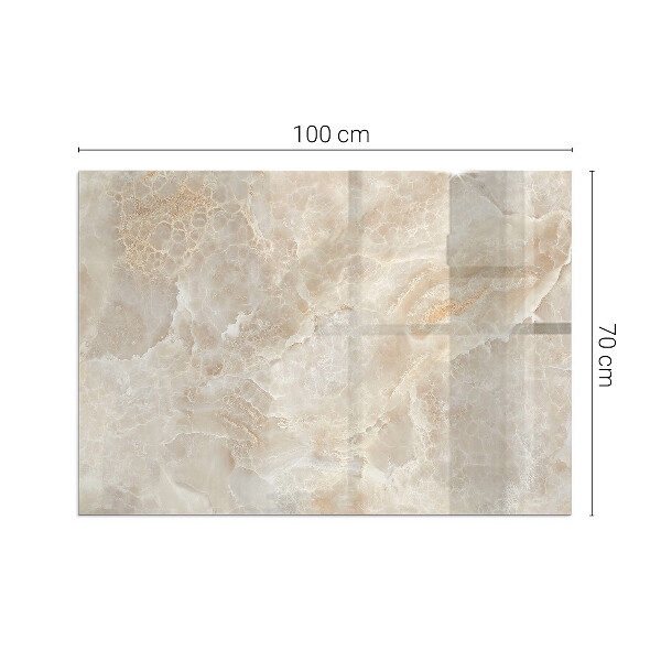 Rettangolare vetro sotto stufa Modello in pietra naturale