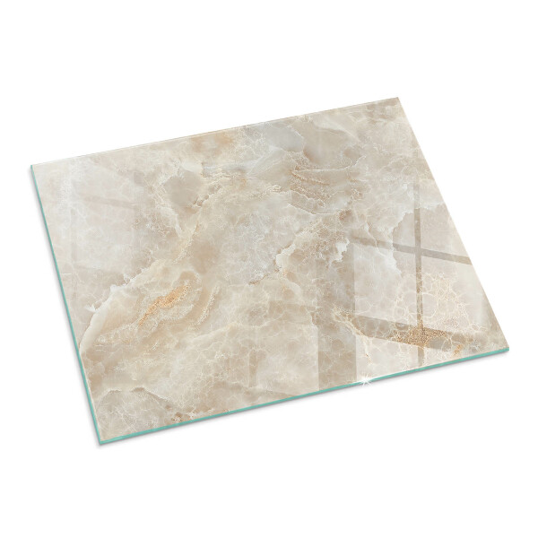 Rettangolare vetro sotto stufa Modello in pietra naturale