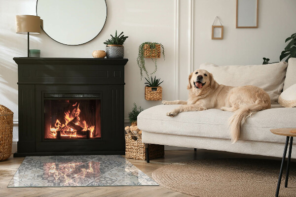 Rettangolare vetro sotto stufa Motivo decorativo a mosaico