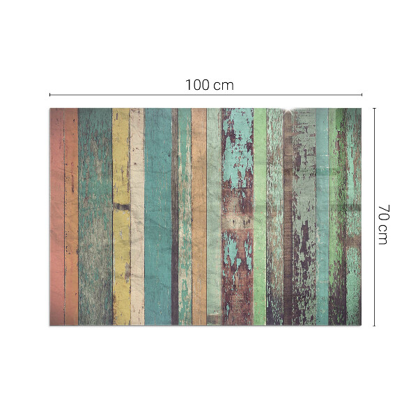 Rettangolare vetro sotto stufa Tavole in diverse tonalità