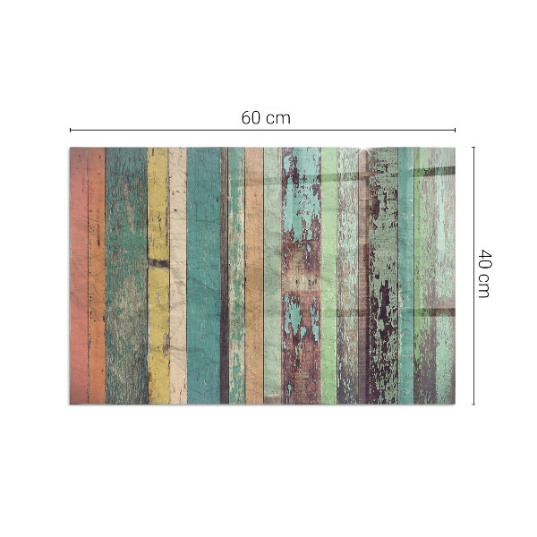 Rettangolare vetro sotto stufa Tavole in diverse tonalità