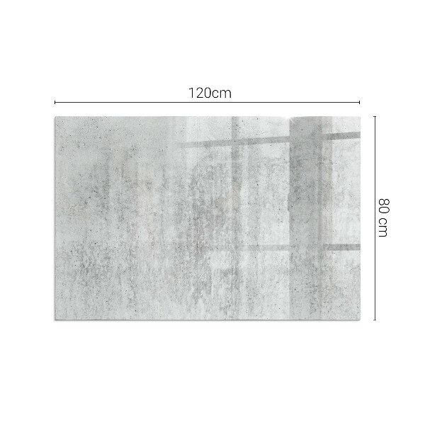 Rettangolare vetro sotto stufa Texture di cemento grezzo