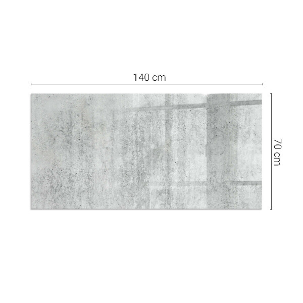 Rettangolare vetro sotto stufa Texture di cemento grezzo