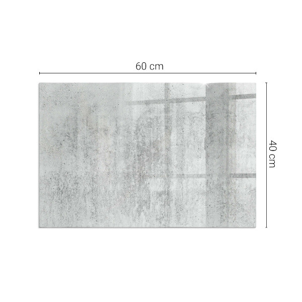 Rettangolare vetro sotto stufa Texture di cemento grezzo