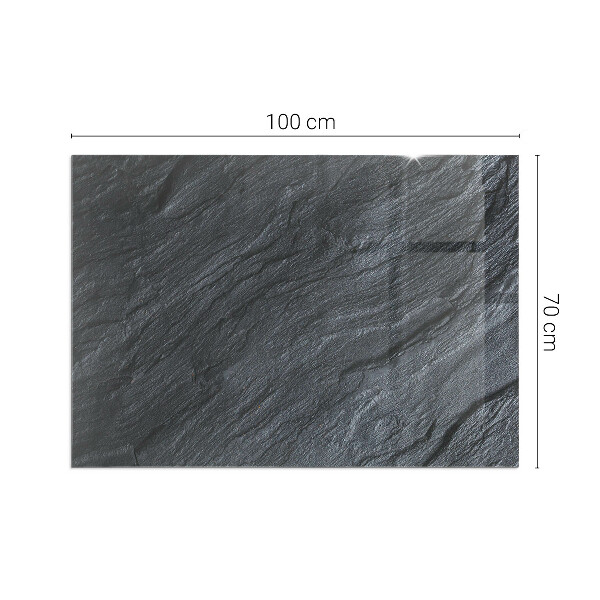 Rettangolare vetro sotto stufa Texture della superficie della pietra
