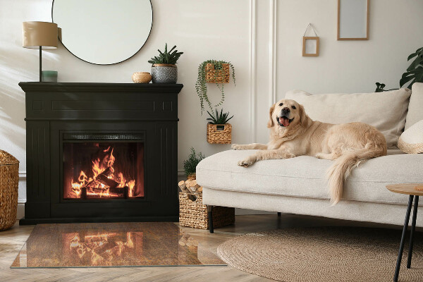 Rettangolare vetro sotto stufa Texture ruggine sullo sfondo