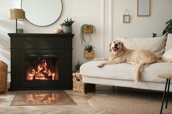 Rettangolare vetro sotto stufa Texture ruggine sullo sfondo