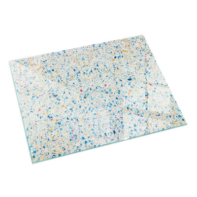 Rettangolare vetro sotto stufa Motivo di trama astratto