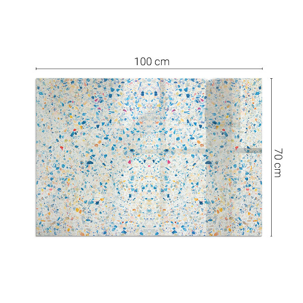Rettangolare vetro sotto stufa Motivo di trama astratto