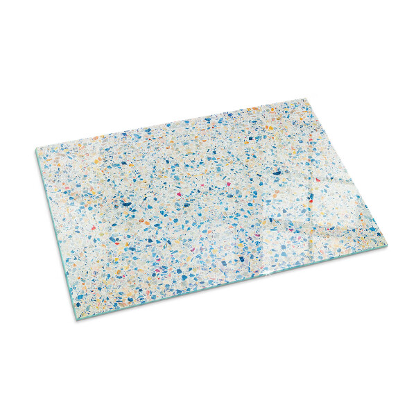 Rettangolare vetro sotto stufa Motivo di trama astratto