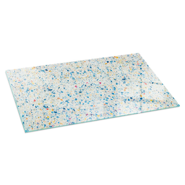 Rettangolare vetro sotto stufa Motivo di trama astratto