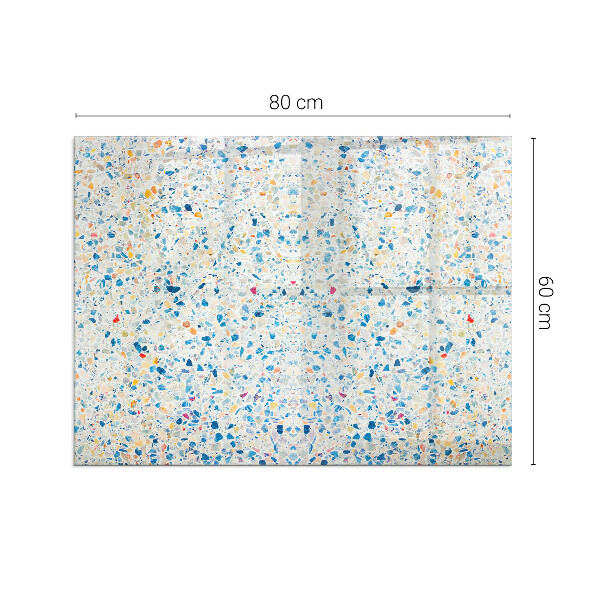 Rettangolare vetro sotto stufa Motivo di trama astratto