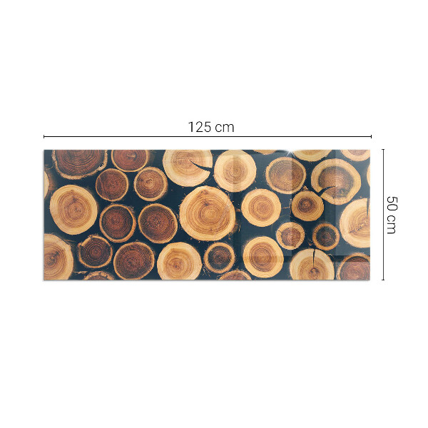 Rettangolare vetro sotto stufa Scatola con legno tagliato