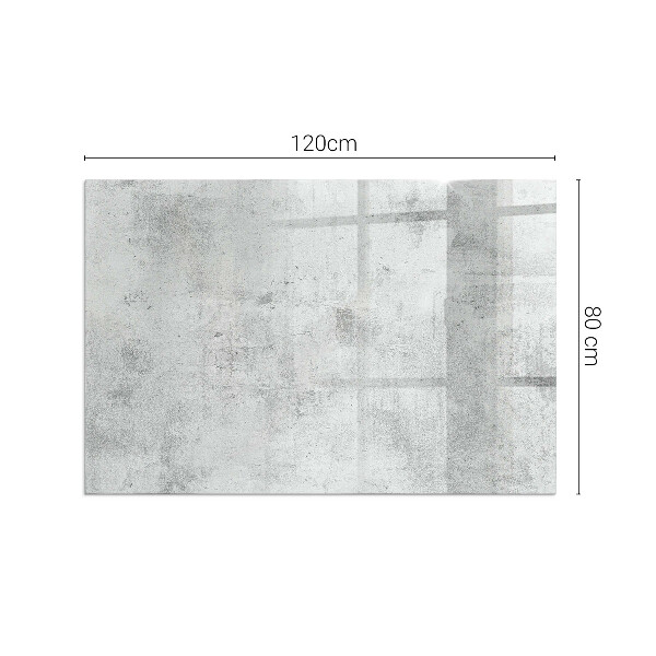 Rettangolare vetro sotto stufa Texture di cemento grezzo