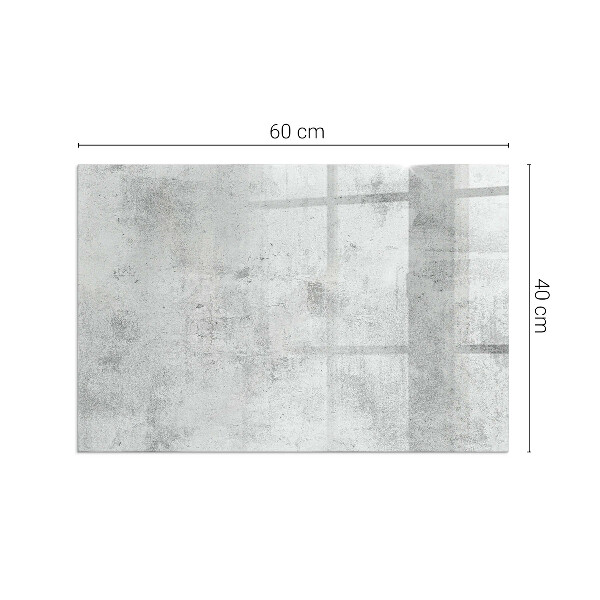 Rettangolare vetro sotto stufa Texture di cemento grezzo