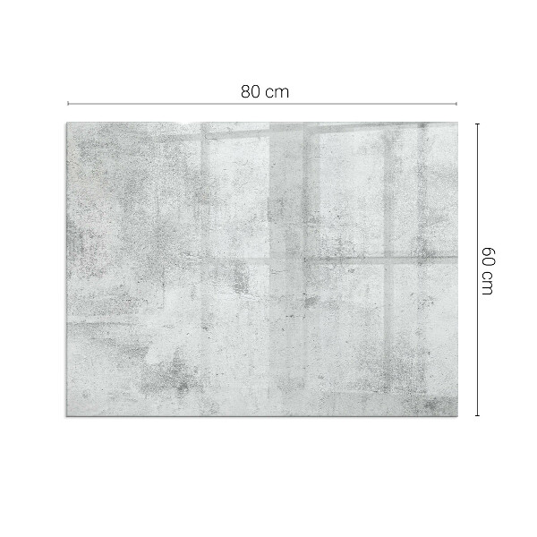 Rettangolare vetro sotto stufa Texture di cemento grezzo