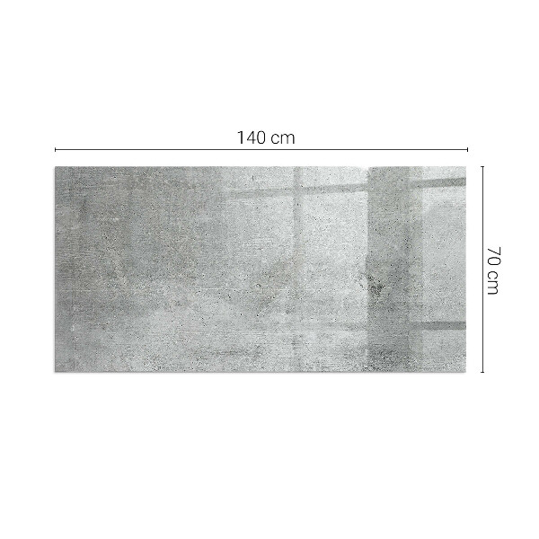 Rettangolare vetro sotto stufa Texture di cemento grezzo
