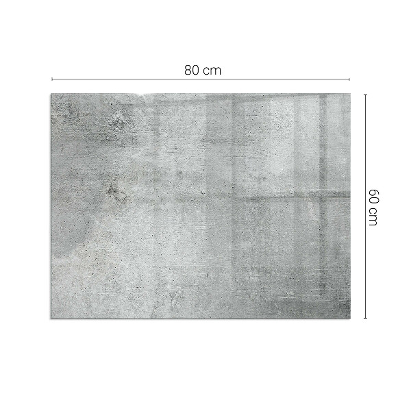 Rettangolare vetro sotto stufa Texture di cemento grezzo