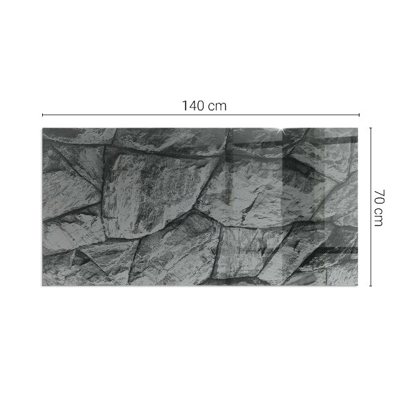 Rettangolare vetro sotto stufa Modello in pietra naturale