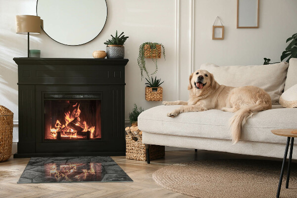 Rettangolare vetro sotto stufa Modello in pietra naturale