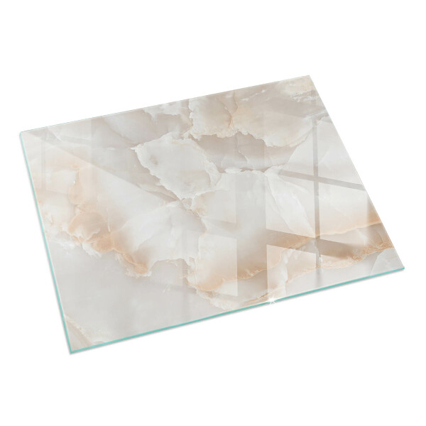 Rettangolare vetro sotto stufa Modello in pietra naturale