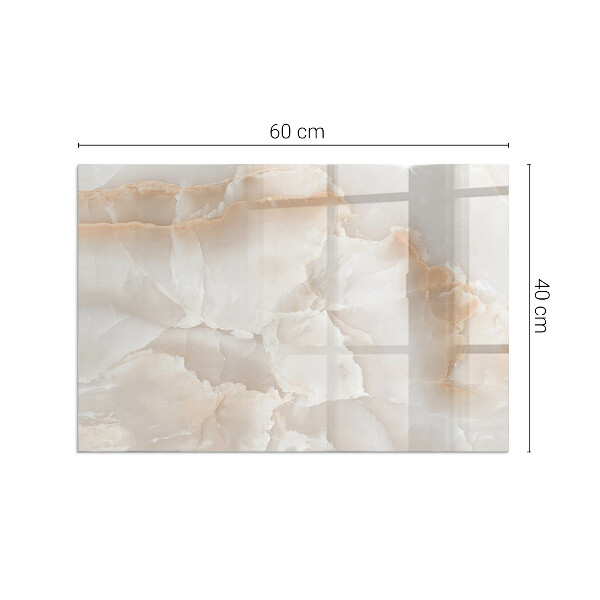 Rettangolare vetro sotto stufa Modello in pietra naturale