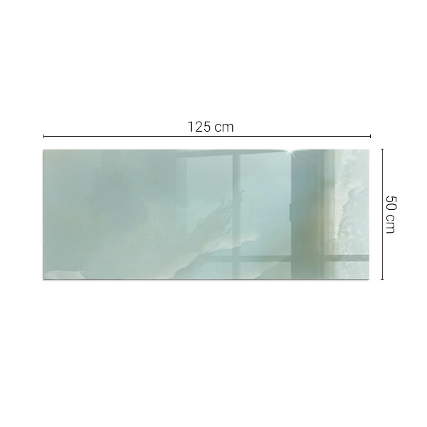 Rettangolare vetro sotto stufa Delicato motivo marmoreo