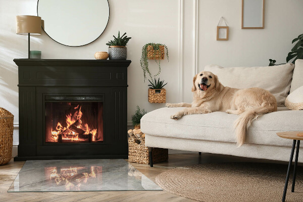 Rettangolare vetro sotto stufa Modello in pietra naturale