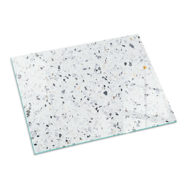Rettangolare vetro sotto stufa Motivo in pietra con particelle