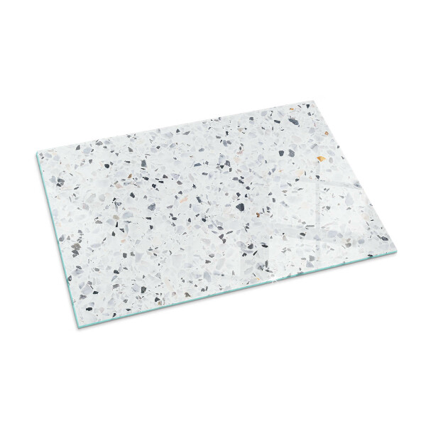 Rettangolare vetro sotto stufa Motivo in pietra con particelle