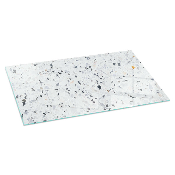 Rettangolare vetro sotto stufa Motivo in pietra con particelle