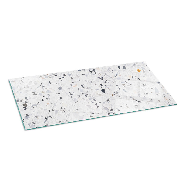 Rettangolare vetro sotto stufa Motivo in pietra con particelle