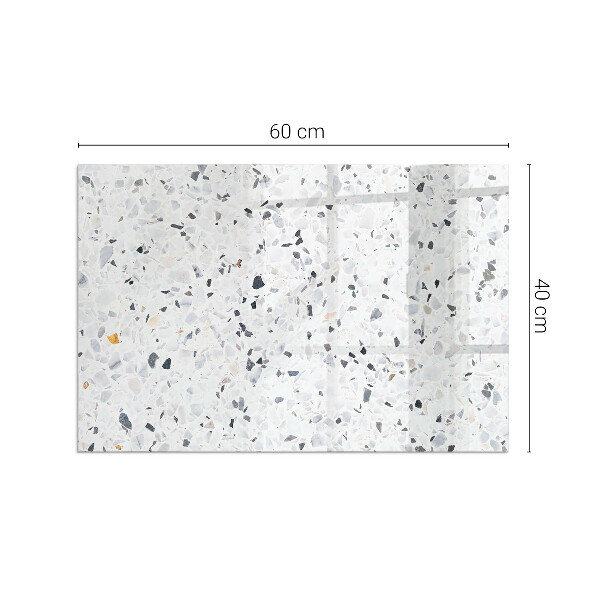 Rettangolare vetro sotto stufa Motivo in pietra con particelle