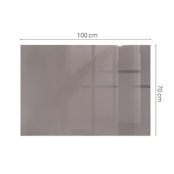 Rettangolare vetro sotto stufa Colore Beige