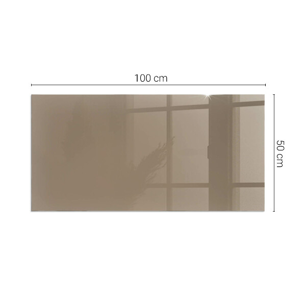 Rettangolare vetro sotto stufa Colore Marrone