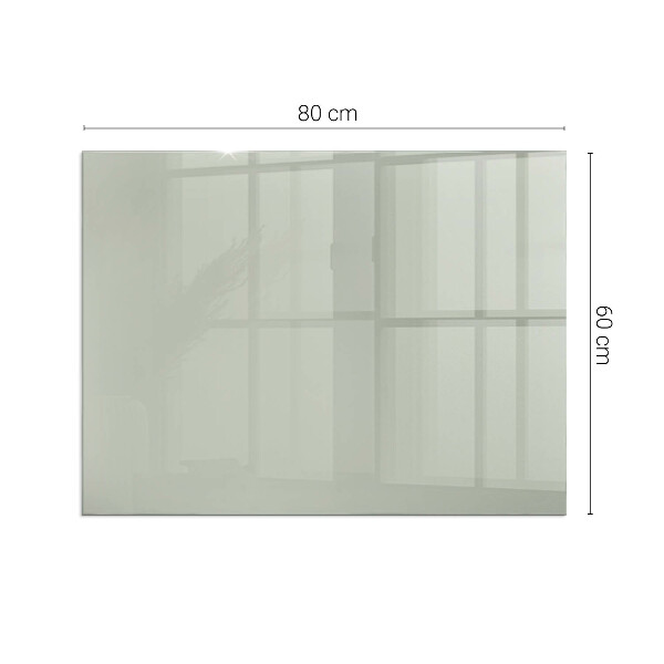 Rettangolare vetro sotto stufa Colore Grigio-verde