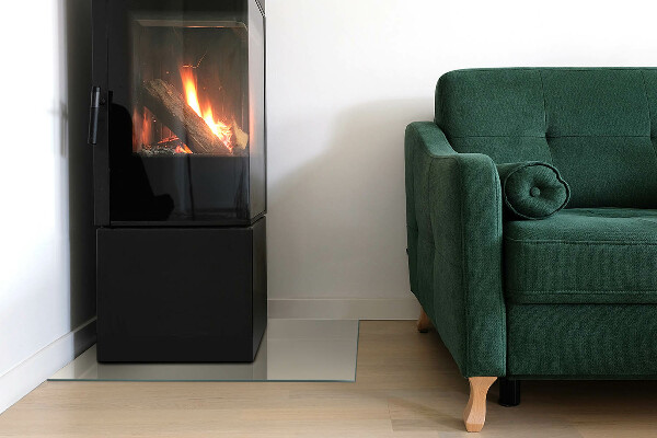 Rettangolare vetro sotto stufa Colore Beige