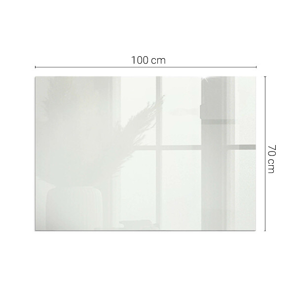 Rettangolare vetro sotto stufa Colore avorio