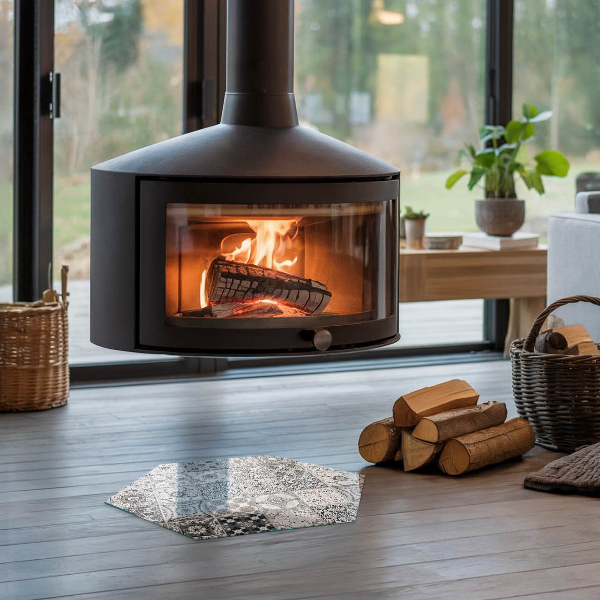 Esagonale vetro sotto stufa Motivi decorativi per piastrelle