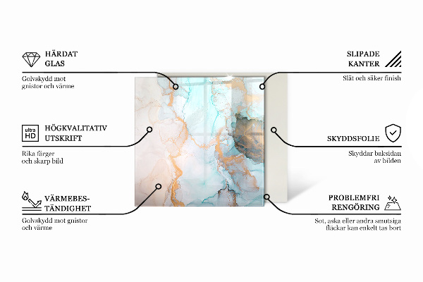 Esagonale vetro sotto stufa Texture della pietra naturale
