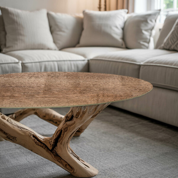 Top tavolo rotondo Il fascino del legno naturale